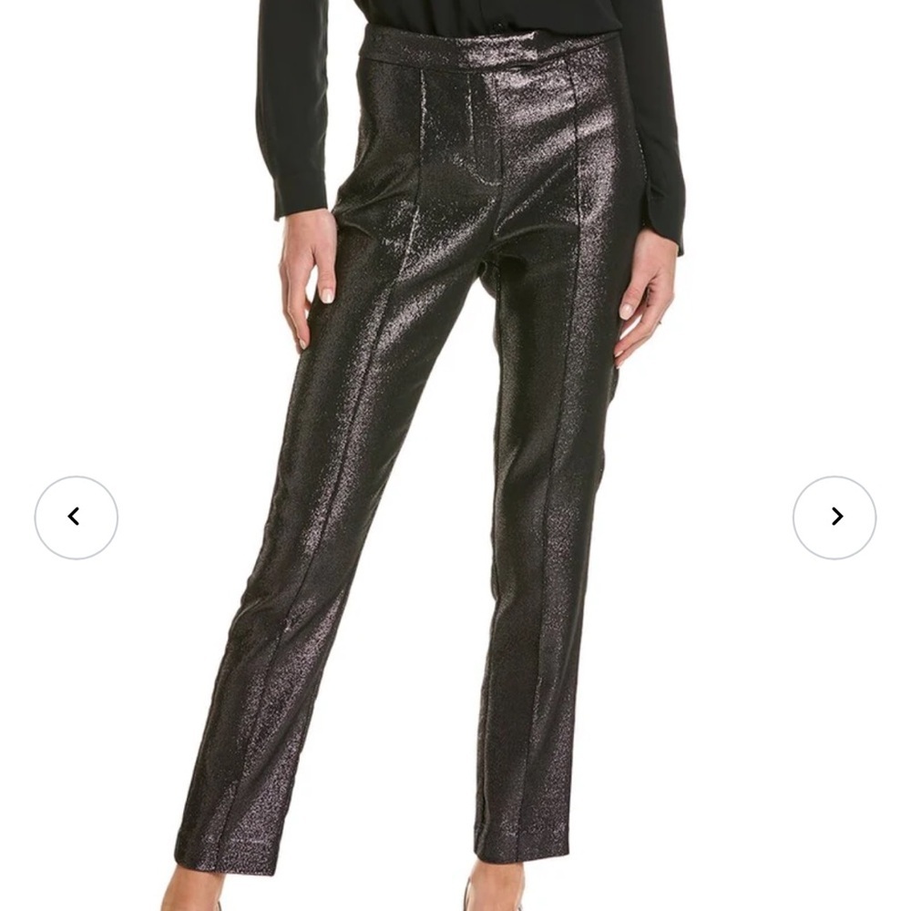 Ramy Brook Saylor Pant Zinc Metallic Shimmer Size 4 NWT